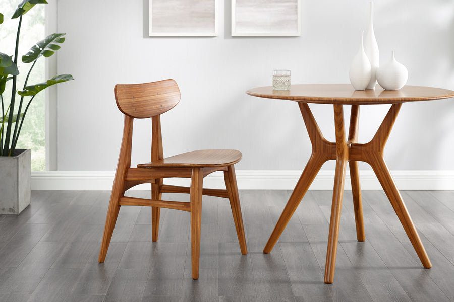 Sitka Dining Table by Greenington, showing sitka dining table in live shot.