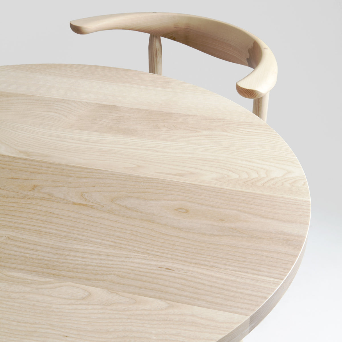 Skandi Table by Nikari, showing closeup view of skandi table in live shot.