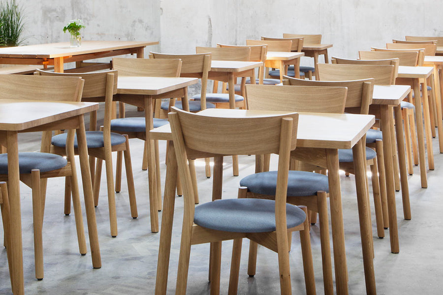 Skandi Table by Nikari, showing skandi tables in live shot.