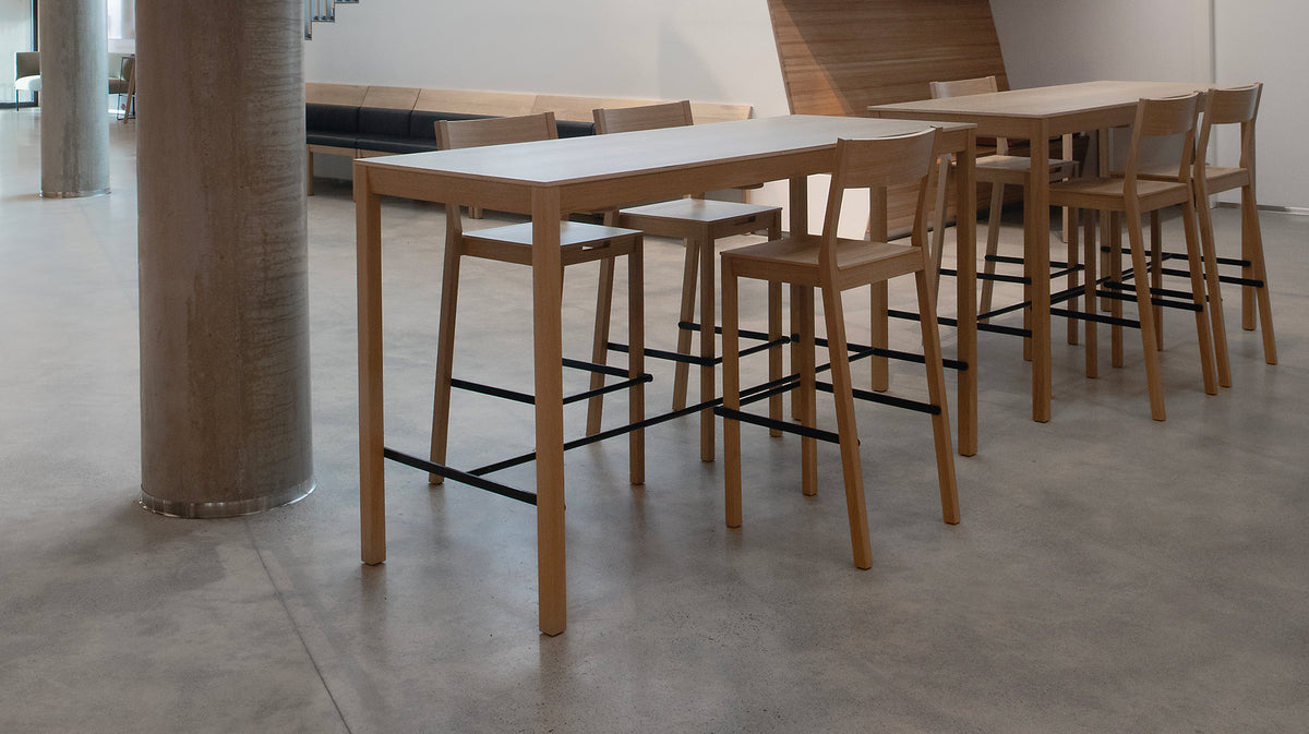 Skandinavia KVBT6 High Chair by Nikari, showing skandinavia kvbt6 high chairs in live shot.