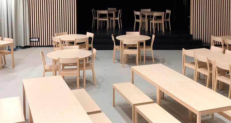 Skandinavia KVI6 Bench by Nikari, showing skandinavia kvi6 benches in live shot.