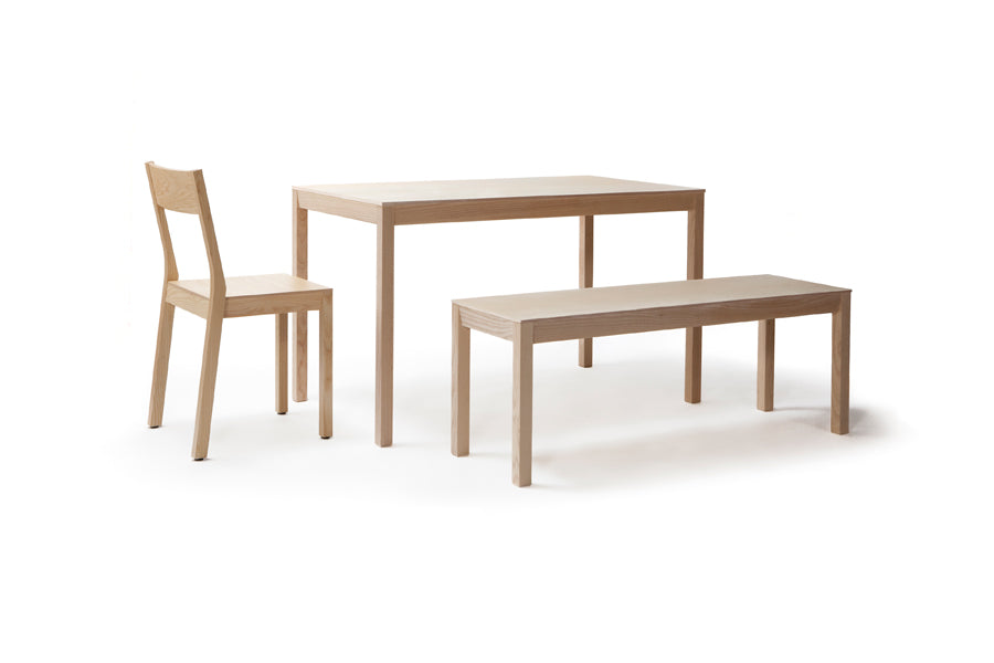 Skandinavia Table by Nikari, showing skandinavia table in rectangular/birch.