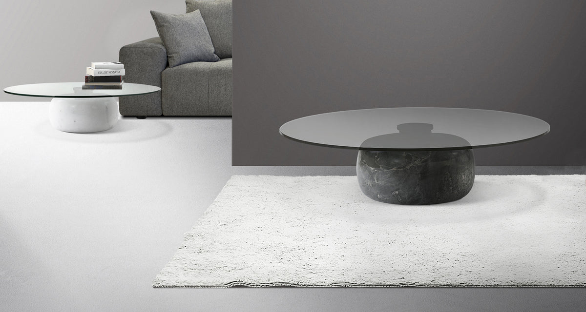 Skip Coffee Table by Mobital, showing skip coffee table in live shot.