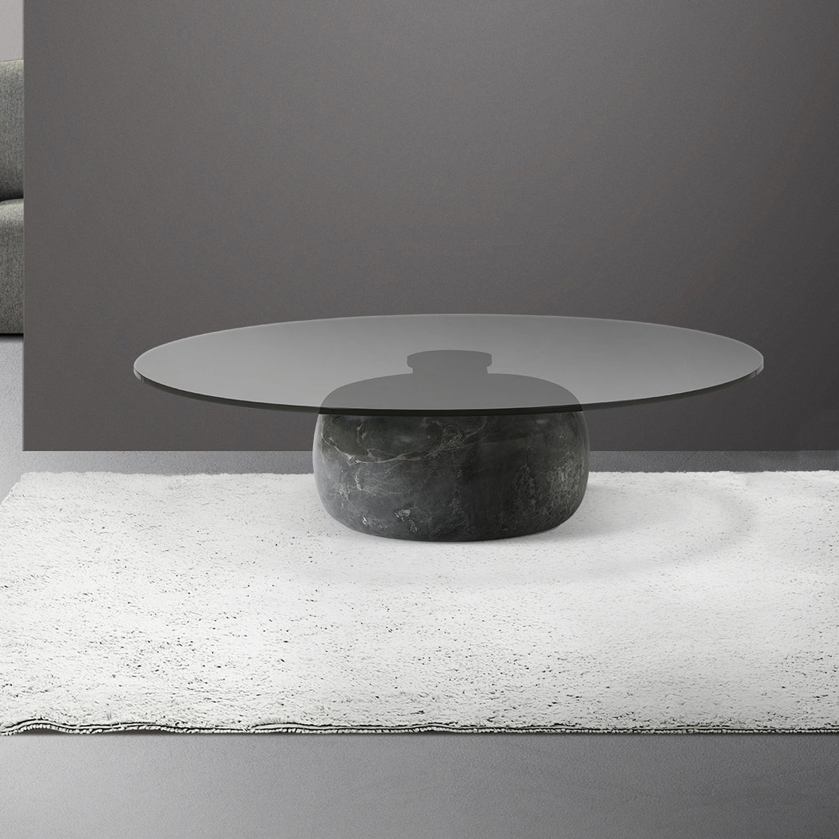 Skip Coffee Table by Mobital, showing skip coffee table in live shot.