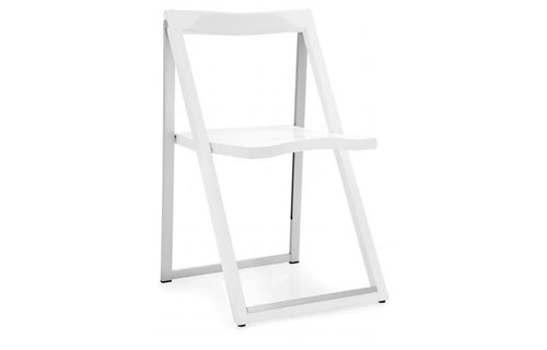 Skip Folding Chair by Connubia - Matt Optic White Frame.