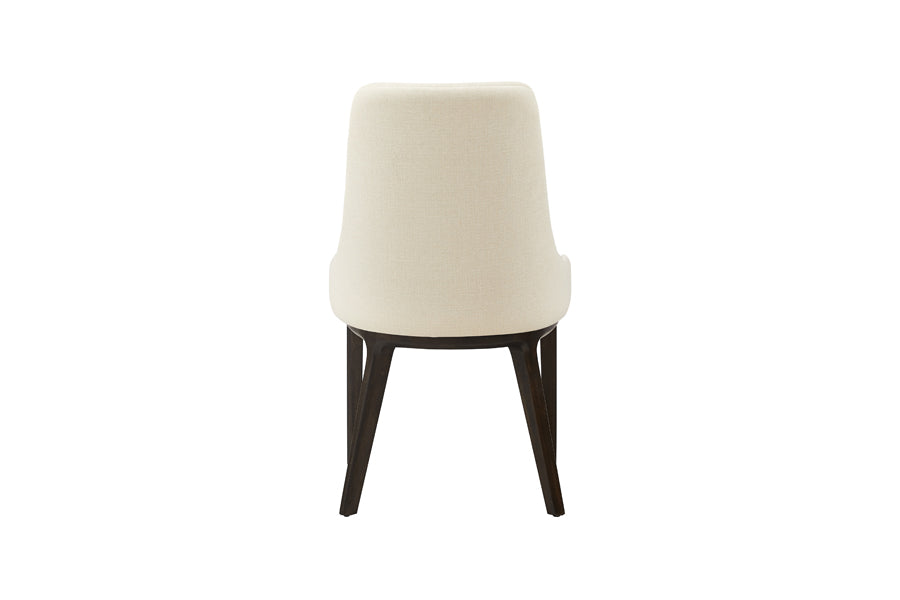 Sofie Dining Chair by Greenington, showing back view of sofie dining chair in caviar.