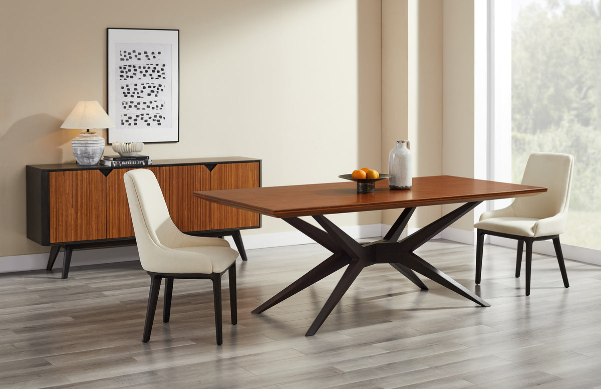 Sofie Dining Chair by Greenington, showing sofie dining chairs in live shot.