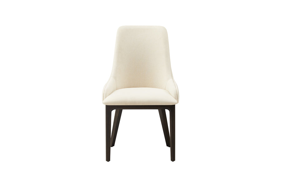 Sofie Dining Chair by Greenington, showing front view of sofie dining chair in caviar.