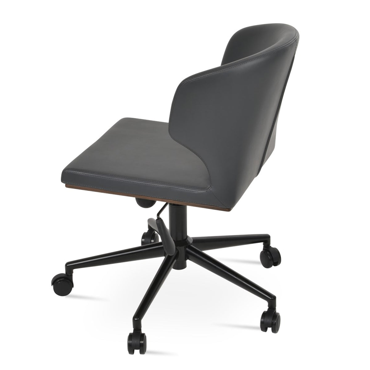 Amed Office Chair by SohoConcept, showing side view of office chair.