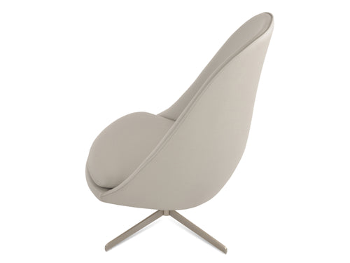 Avanos 4 Star Base Lounge Chair by SohoConcept, showing side view of 4 star base lounge chair.