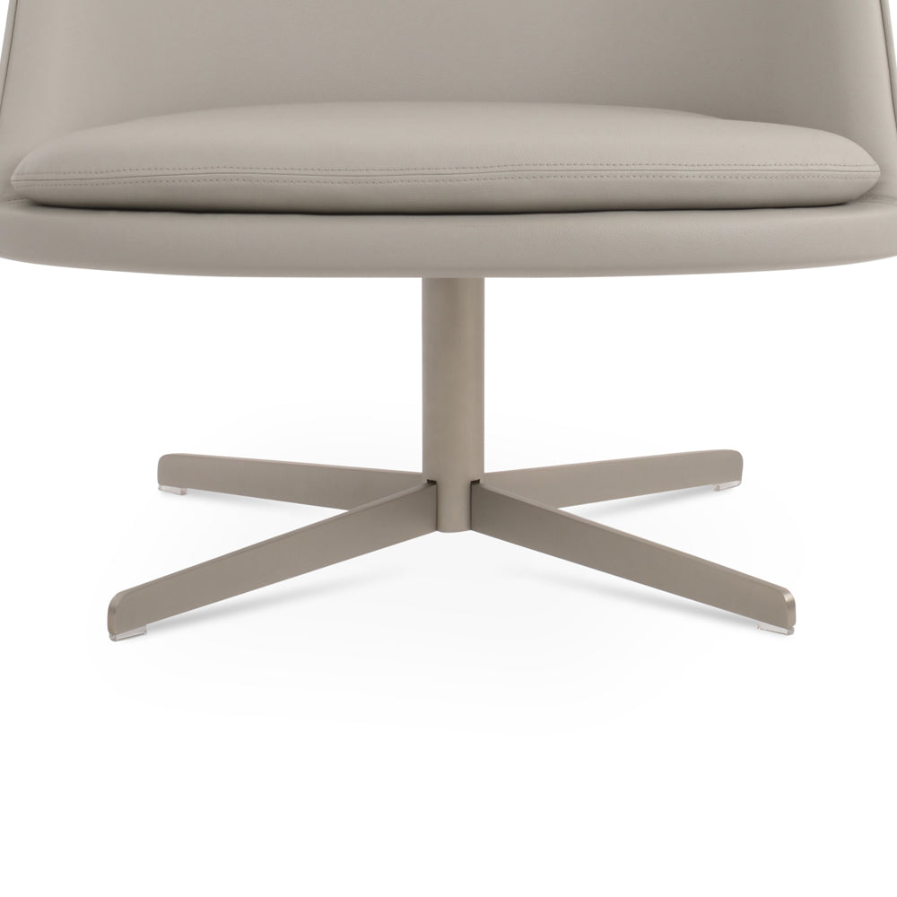 Avanos 4 Star Base Lounge Chair by SohoConcept, showing closeup view of 4 star base lounge chair.