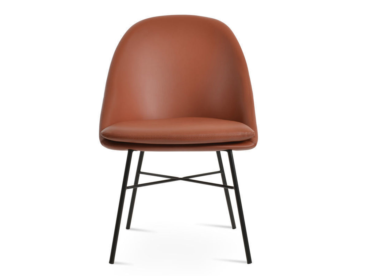 Avanos Cross Chair by SohoConcept. showing front view of cross chair.