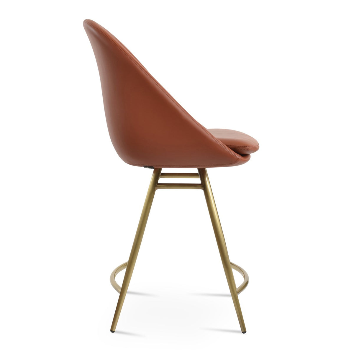 Avanos Galata Stools by SohoConcept, showing side view of galata stool.