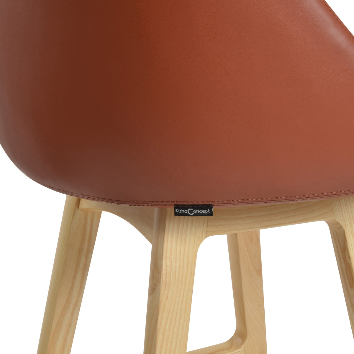 Avanos PR Wood Stool by SohoConcept, showing closeup view of avanos pr wood stool.