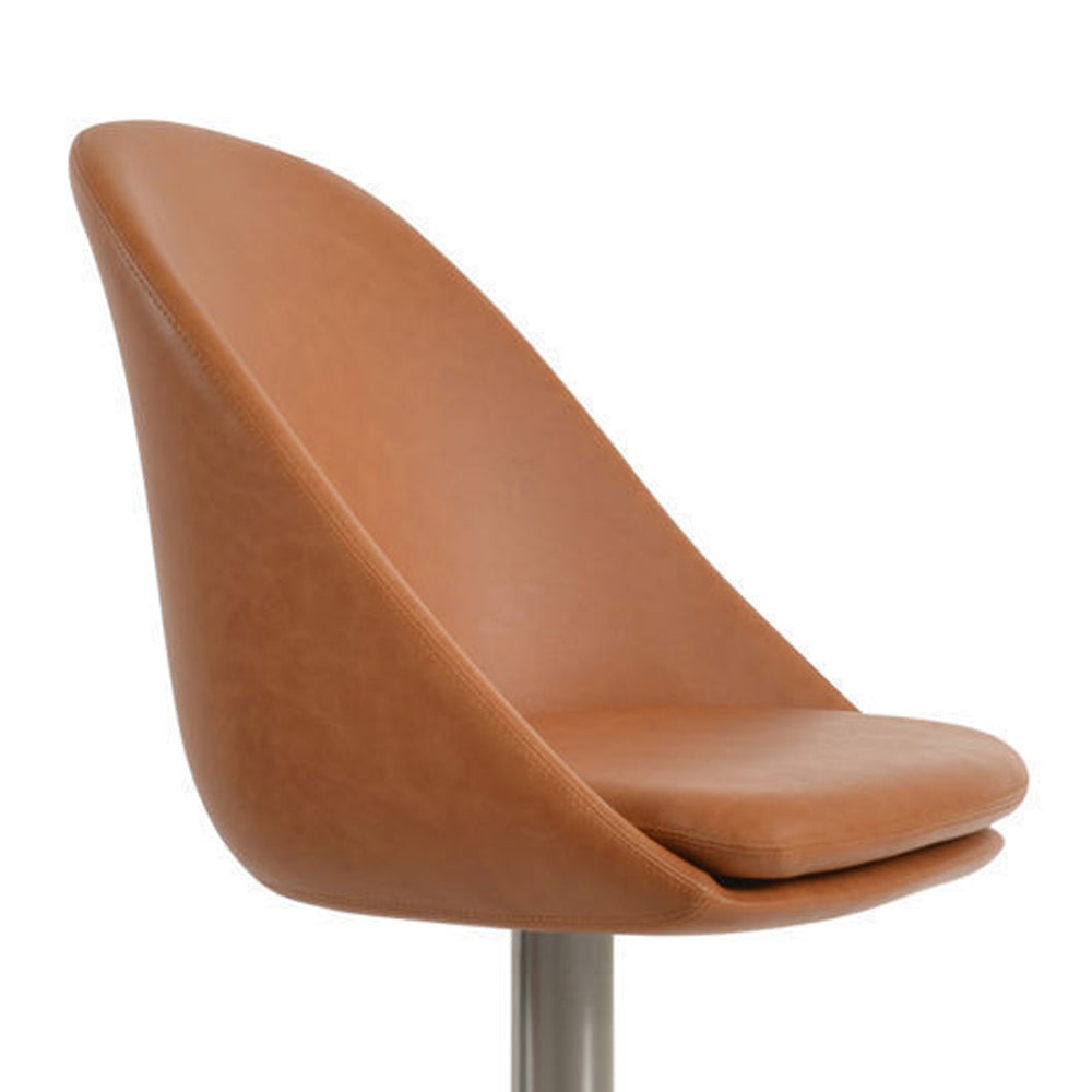 Avanos Round Swivel Chair by SohoConcept, showing closeup view of round swivel chair.