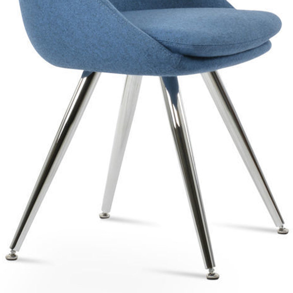 Avanos Star Dining Adjuster Cap Chair by SohoConcept, showing closeup view of star dining adjuster cap chair.