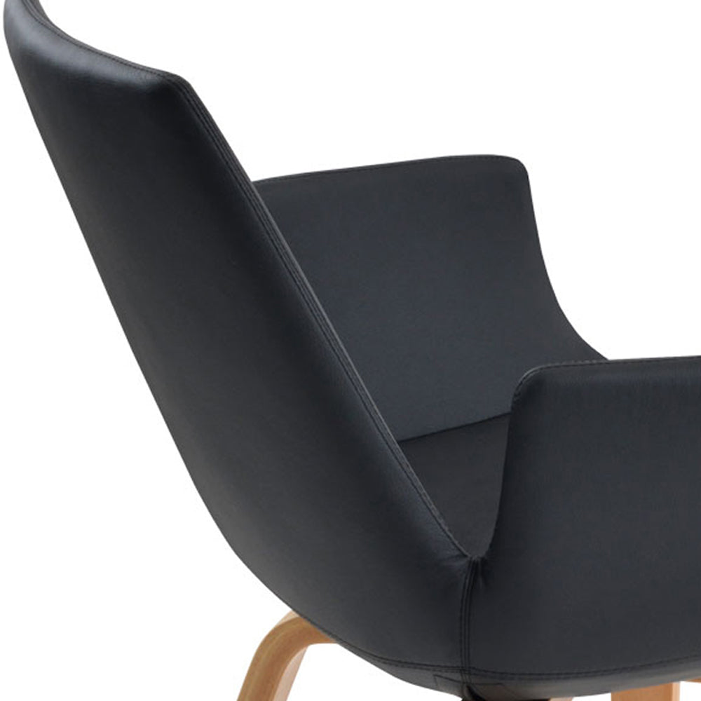 Eiffel Arm Plywood Dining Chair by SohoConcept, showing closeup view of eiffel arm plywood dining chair.