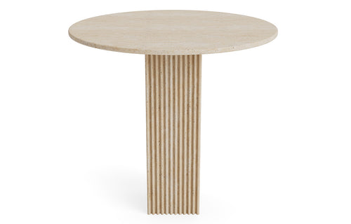 Soho Dining Table by Norr11, showing front view of soho dining table.