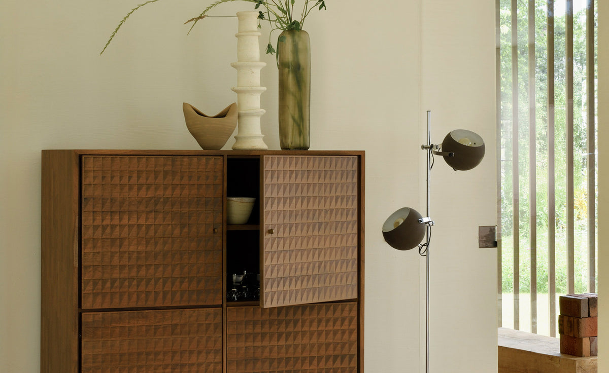 Sono Cupboard by Ethnicraft, showing closeup view of sono cupboard in live shot.