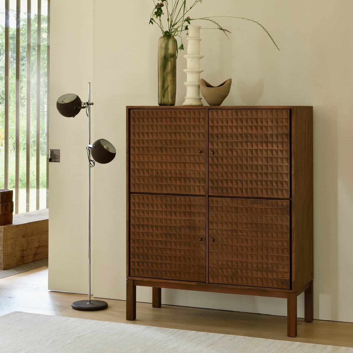 Sono Cupboard by Ethnicraft, showing sono cupboard in live shot.