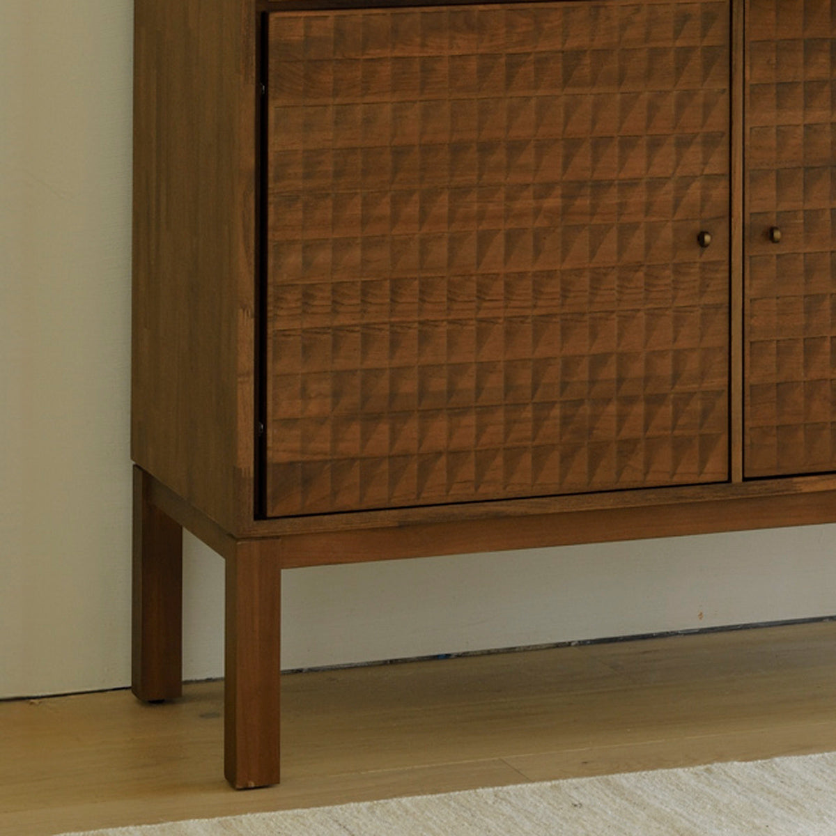 Sono Cupboard by Ethnicraft, showing closeup view of sono cupboard in live shot.