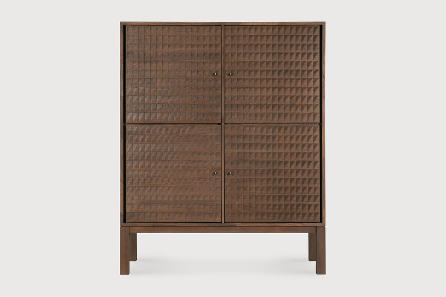 Sono Cupboard by Ethnicraft, showing front view of sono cupboard in studio shot.