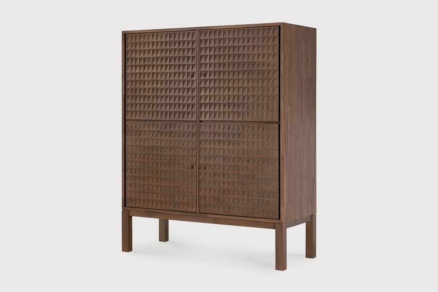 Sono Cupboard by Ethnicraft, showing angle view of sono cupboard in studio shot.