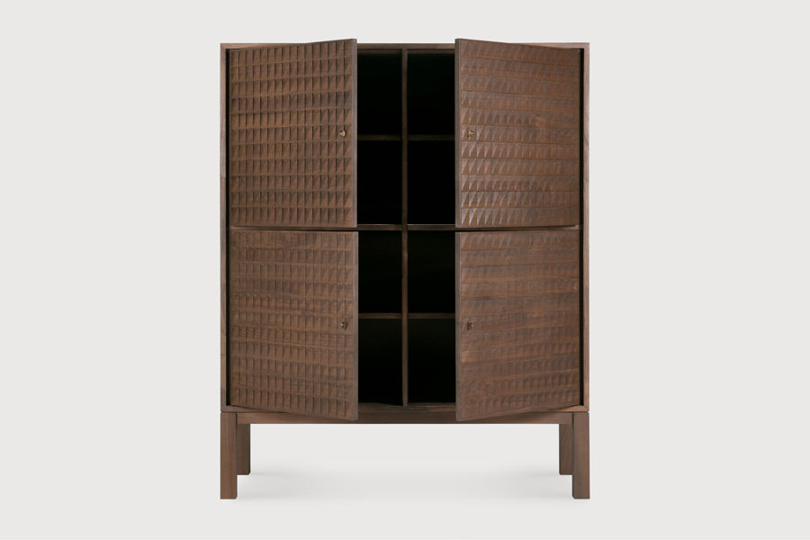 Sono Cupboard by Ethnicraft, showing front view of sono cupboard in studio shot.