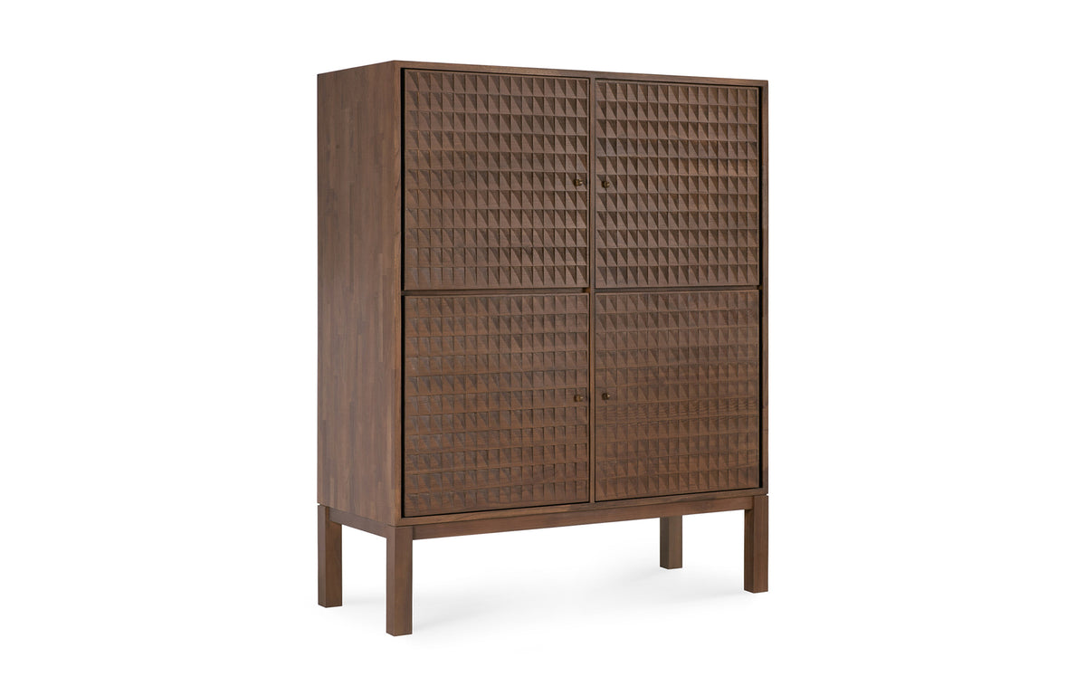 Sono Cupboard by Ethnicraft - Light Brown Varnished Teak.