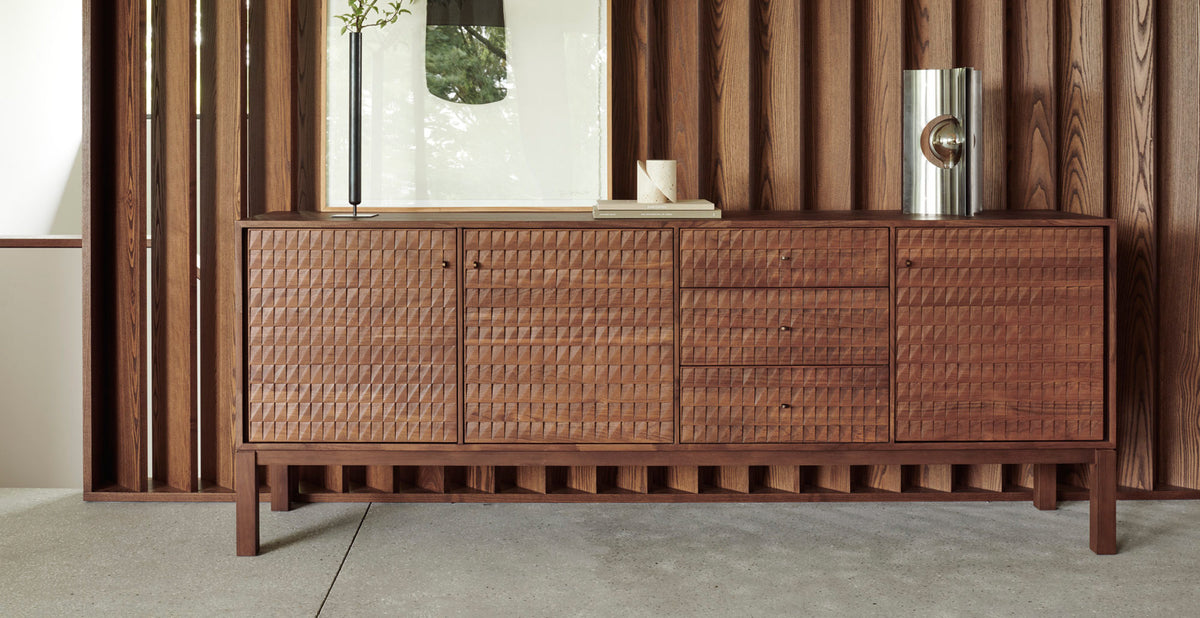 Sono Sideboard by Ethnicraft, showing sono sideboard in live shot.