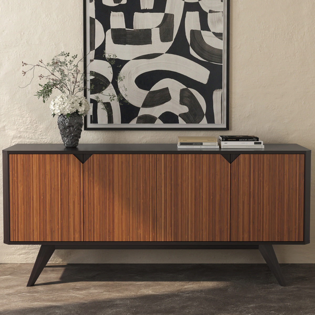 Sonoma Sideboard by Greenington, showing sonoma sideboard in live shot.