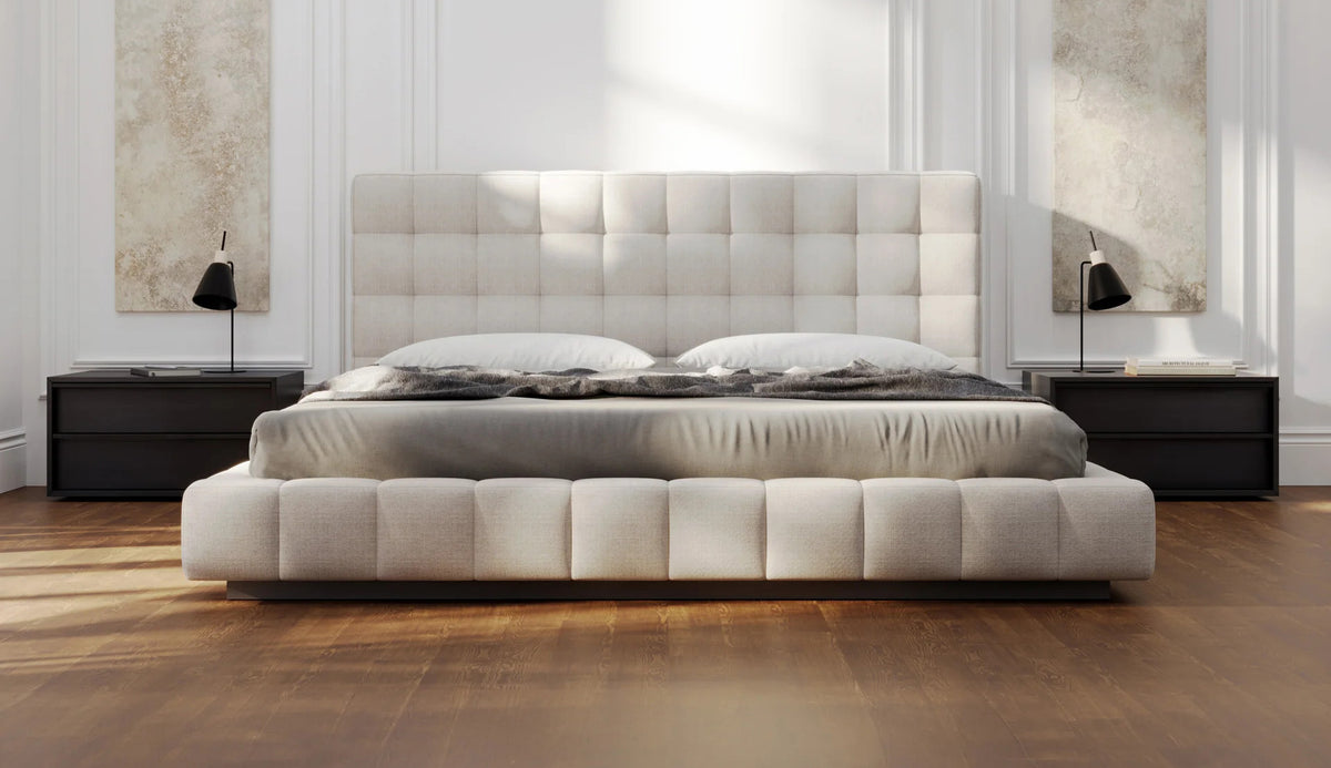 Sorell Nightstand by Viesso, showing sorell nightstands in ilve shot.