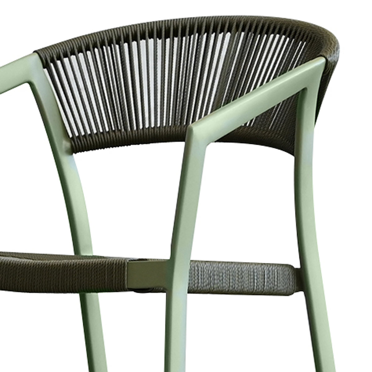 Soria Dining Armchair by Mobital, showing closeup view of soria dining armchair