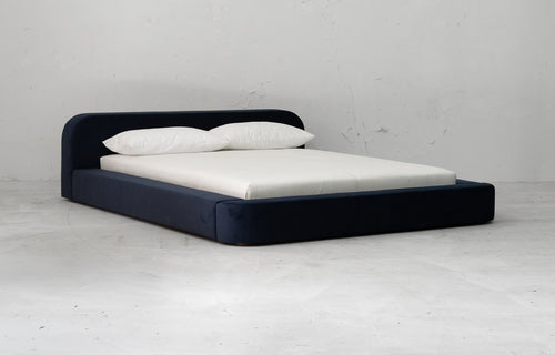 Spire Bed by Sun at Six - Navy Fabric.