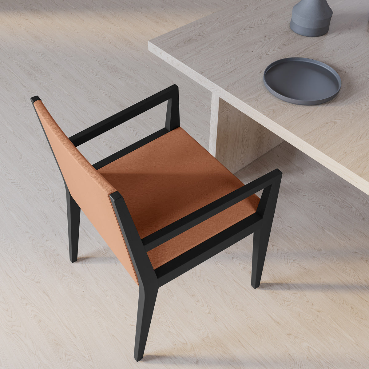 Spirit Chair by B&T, showing spirit chair in live shot.