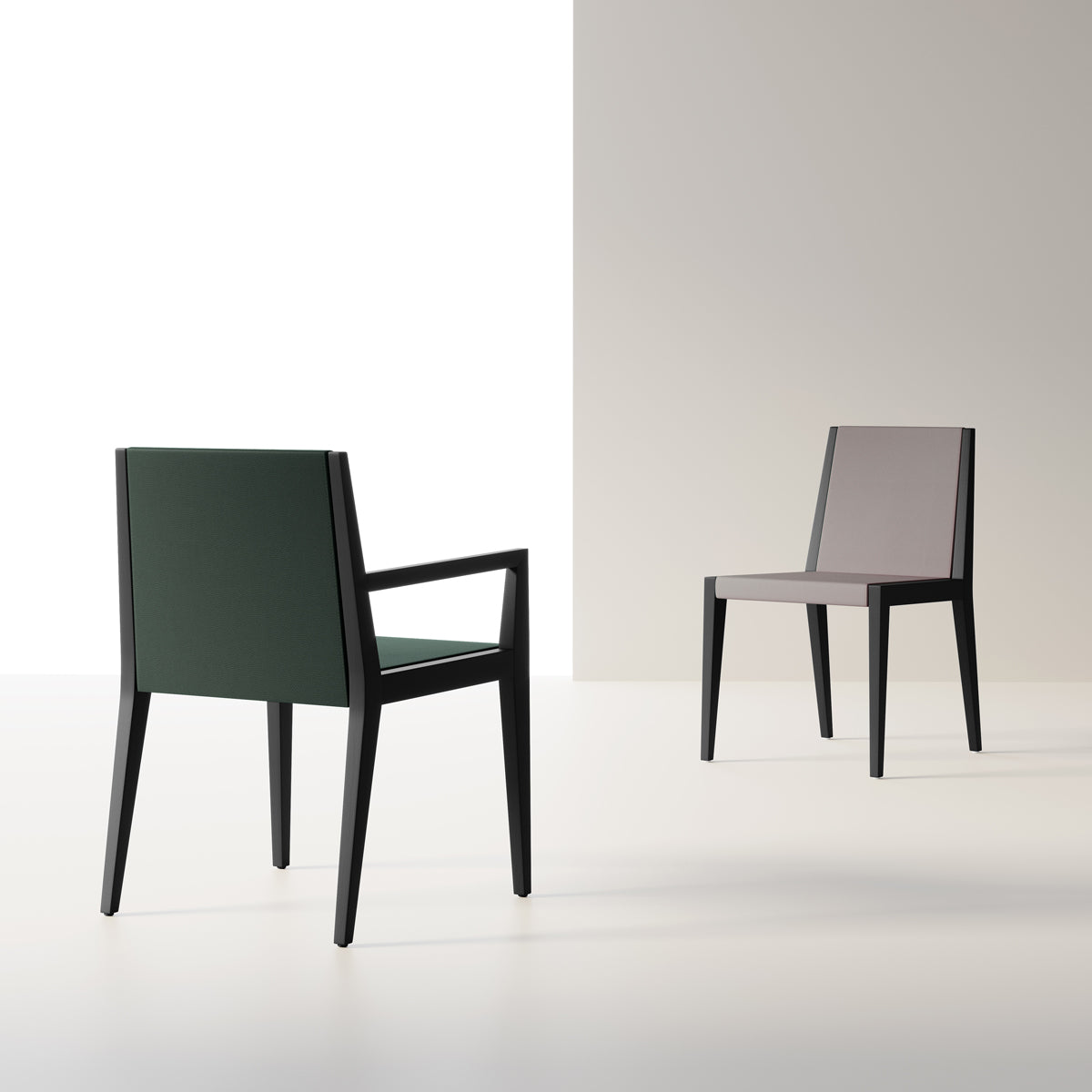 Spirit Chair by B&T, showing spirit chairs in live shot.