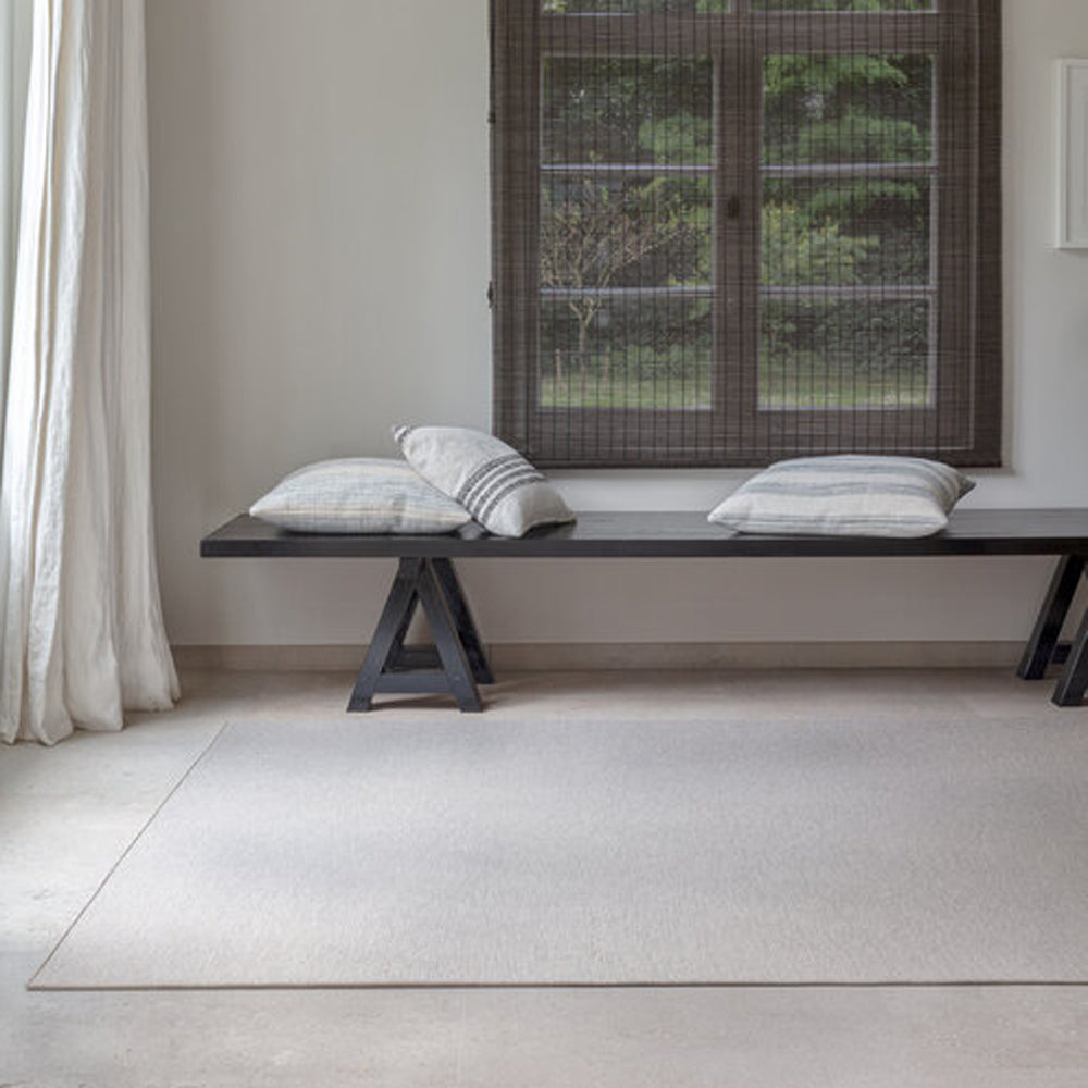 Relax Woven Rug by Ligne Pure, showing relax woven rug in live shot.