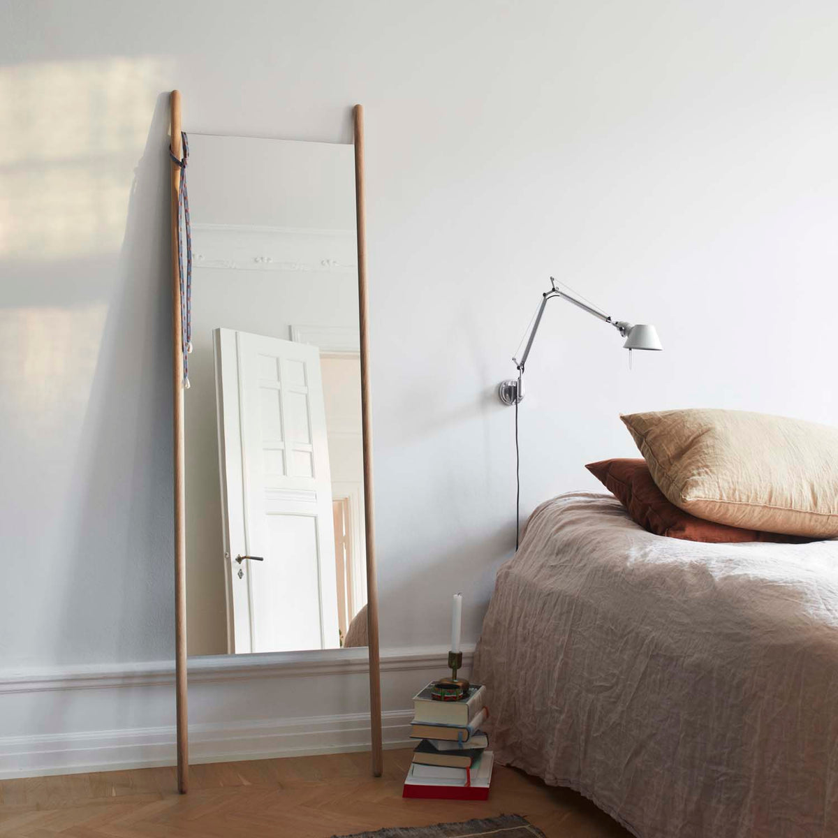 Georg Mirror by Skagerak, showing georg mirror in live shot.