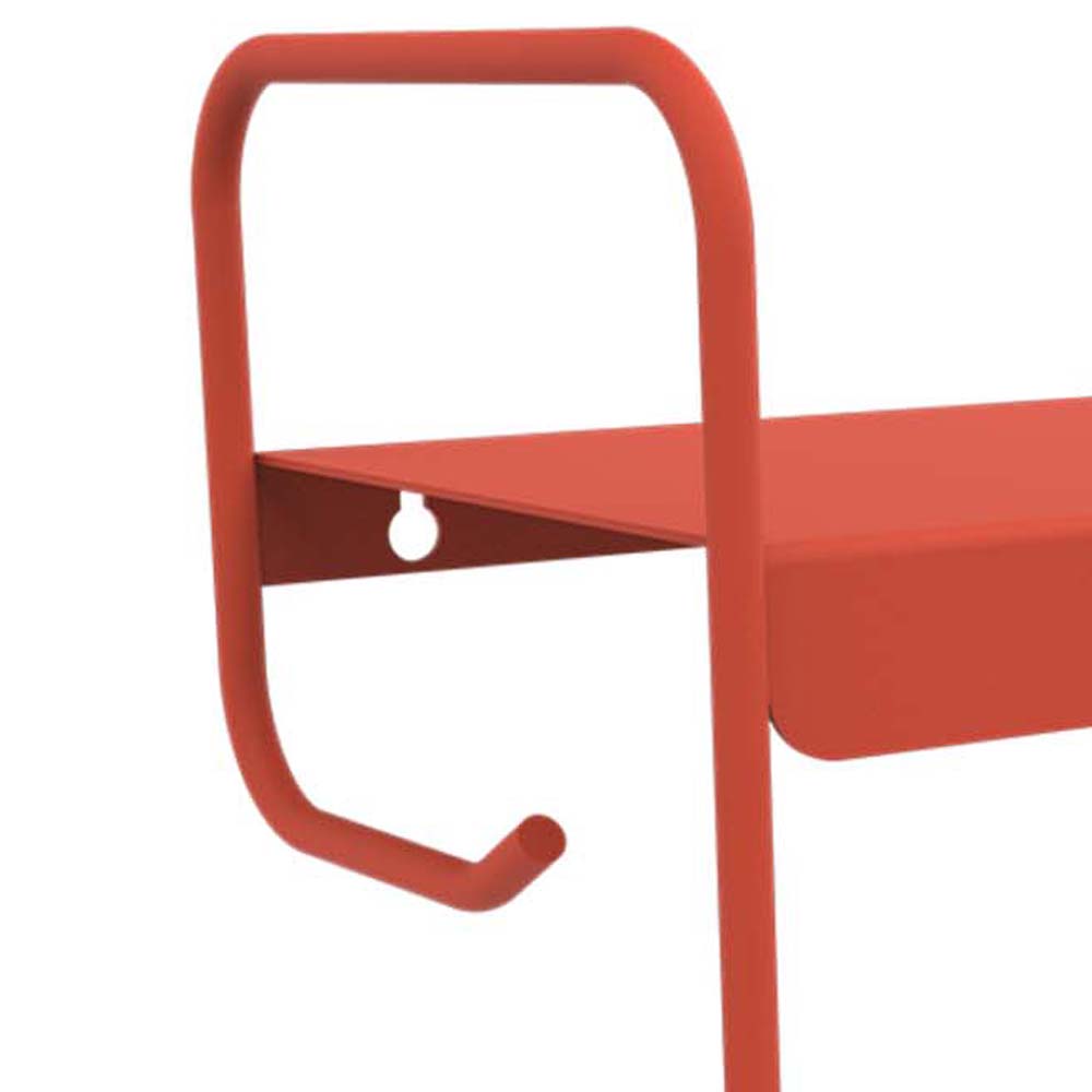 Picolino Wall Shelf by Fermob, showing closeup view of picolino wall shelf.