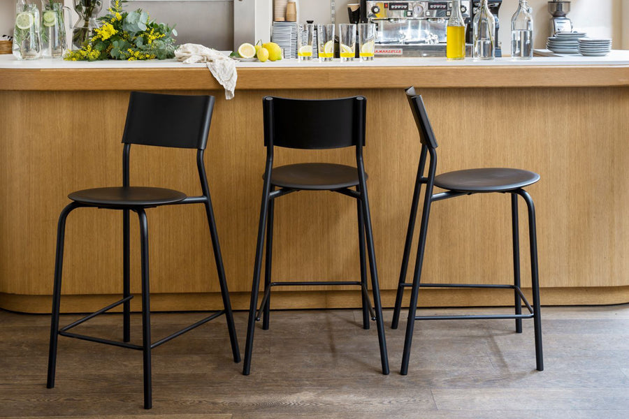 SSD Bar Stool by TipToe, howing ssd bar stools in live shot.