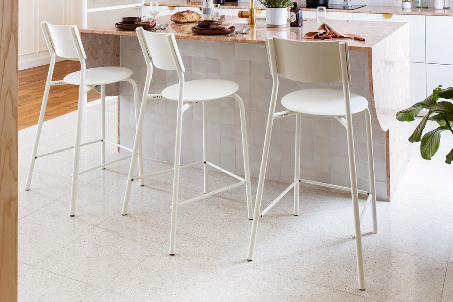 SSD Bar Stool by TipToe, howing ssd bar stools in live shot.
