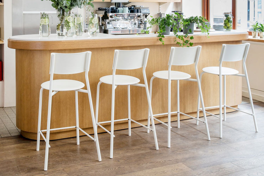 SSD Bar Stool by TipToe, howing ssd bar stools in live shot.