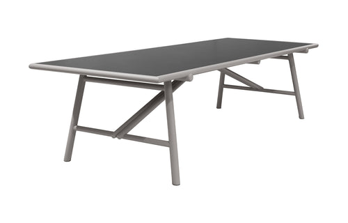 Sticks Dining Table by Cane-Line - Taupe Aluminum *, Nero Black Ceramic *.