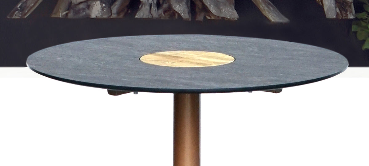 Stizzy Small Pedestal Low Table by Mamagreen, showing closeup view of stizzy small pedestal low table in live shot.