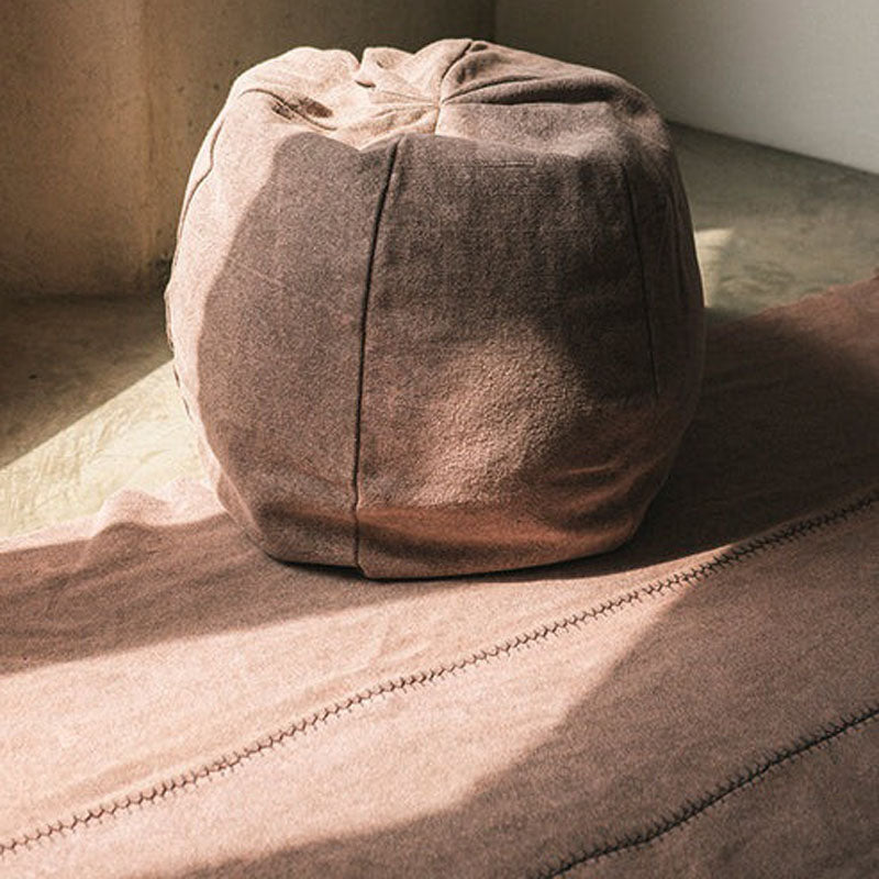 Stonewashed Rug by Lorena Canals, showing stonewashed rug in live shot.