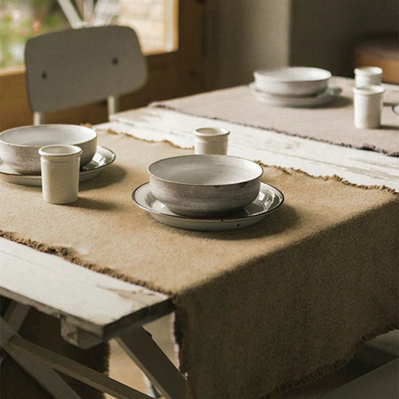 Stonewashed Table Runner by Lorena Canals, showing stonewashed table runner in live shot.