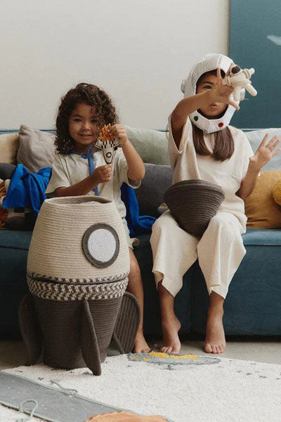 Storage Basket by Lorena Canals, showing storage basket in live shot.