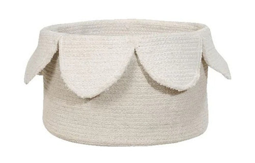 English Gardens Basket by Lorena Canals - Petals Ivory - Natural.