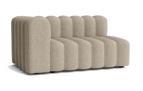 Studio Armrest Sofa by Norr11 - Large Right, Cat 2 Fabric Upholstery.