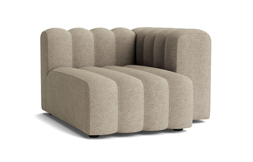 Studio Lounge Short Armrest Sofa by Norr11 - Medium Left, Cat 2 Fabric Upholstery.